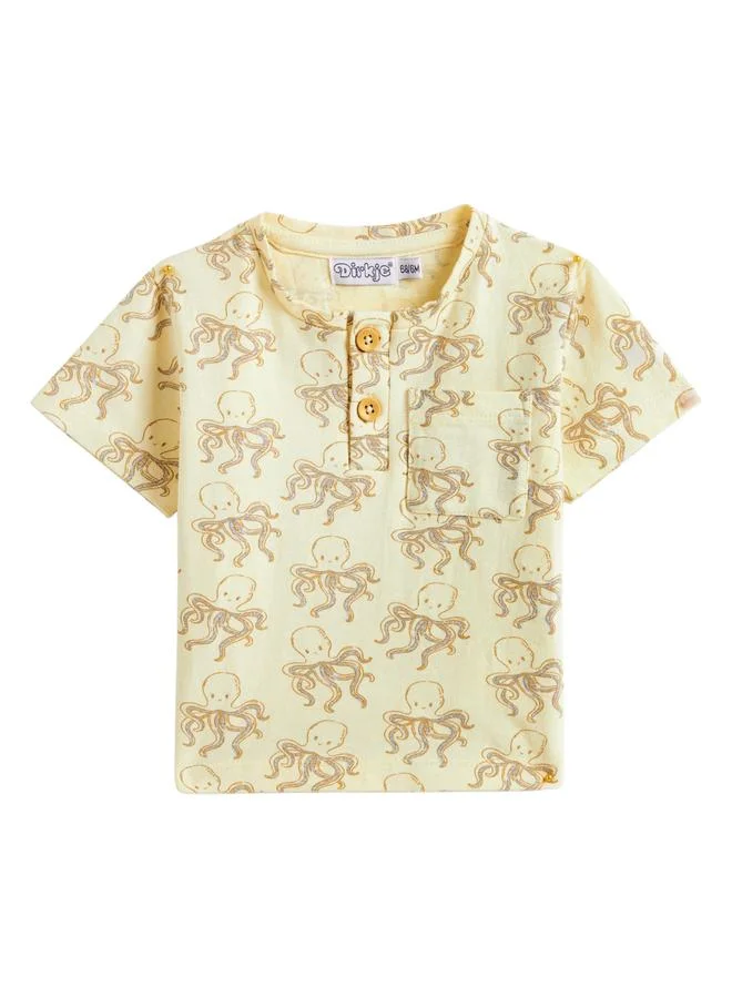 Dirkje Boys Octopus Print T-Shirt and Joggers Set